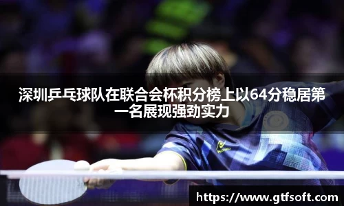 深圳乒乓球队在联合会杯积分榜上以64分稳居第一名展现强劲实力